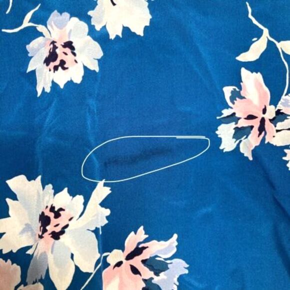 Joie Annabeth Tossed Bouquet Silk Tank Top Nineties Blue Floral Print Small - Picture 6 of 11